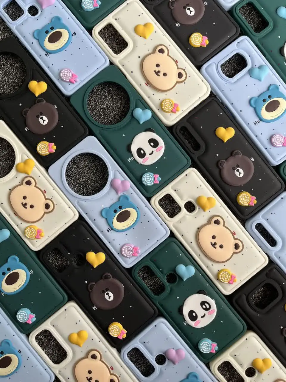 📱مدل قاب: قاب پافر عروسکی برجسته مخصوص انواع #سامسونگ #شیائومی 
