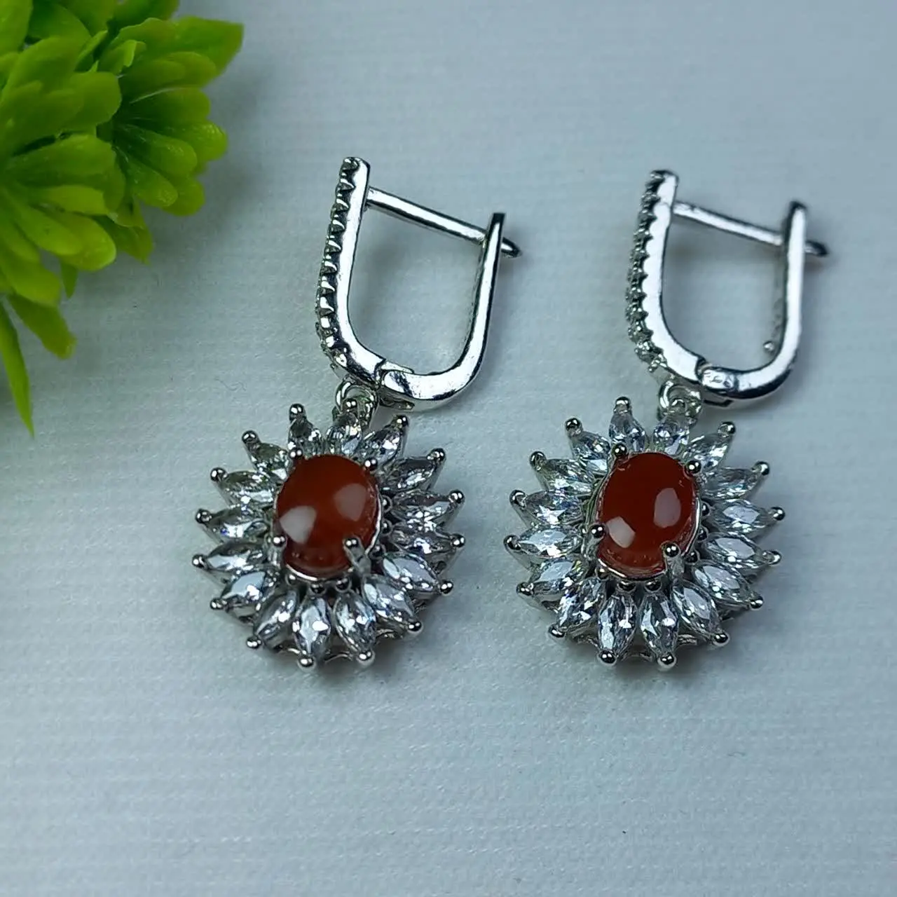 ✅گوشواره زنانه عقیق #سرخ_یمن❤
