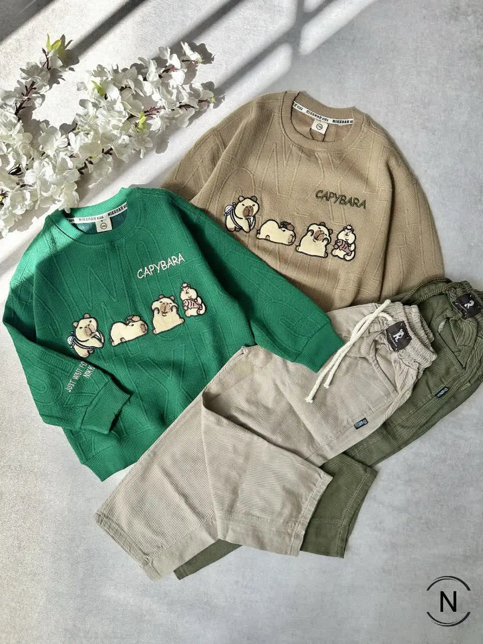 بلوزشلوارپسرانه (ژاکارد/کتان)