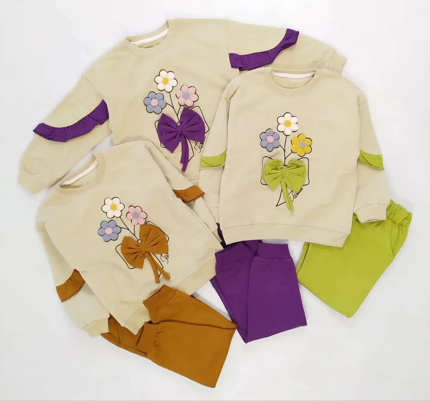 🌸ست دخترانه طرح ۳گل 🌸
