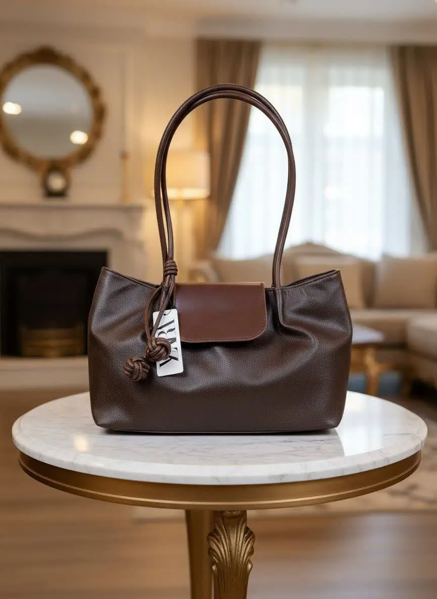 👛 کیف زنانه زارا آویز توپی 👜