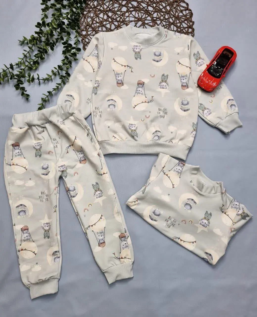 🌹بلوز شلوار تمام چاپ دخترانه👩