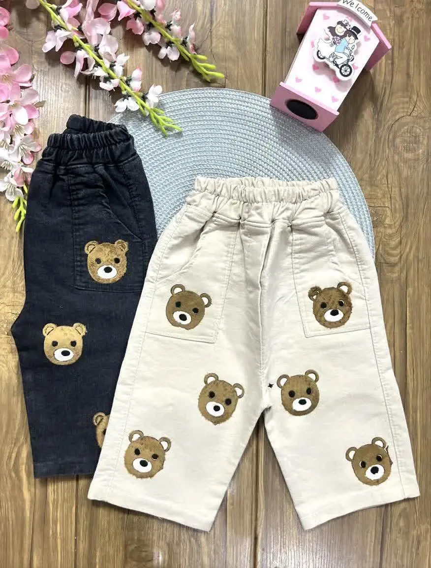 🌷شلوارک لی خرسی
