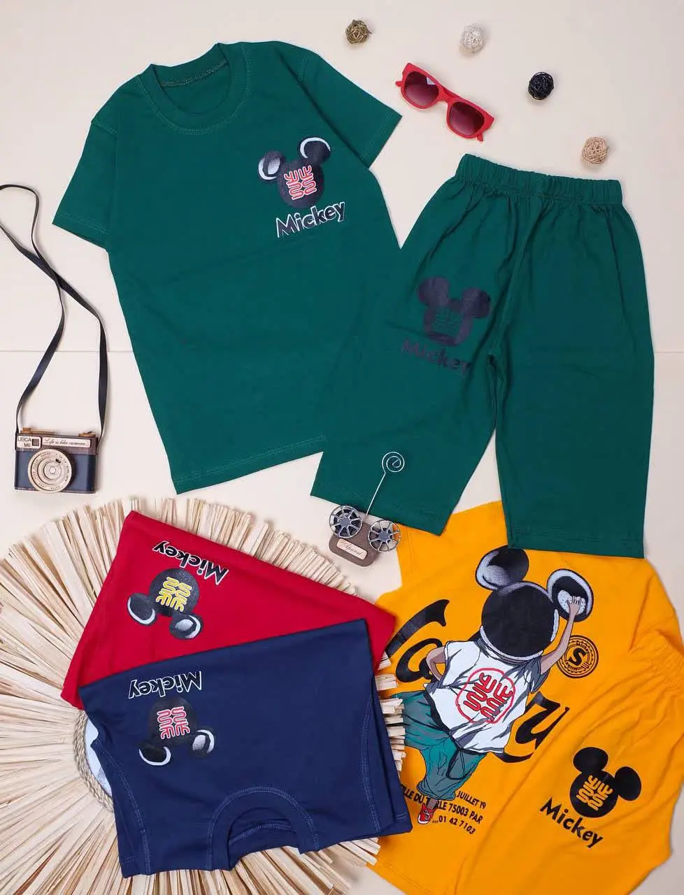 👕نام: #تیشرت شلوارک اسپرت میکی
