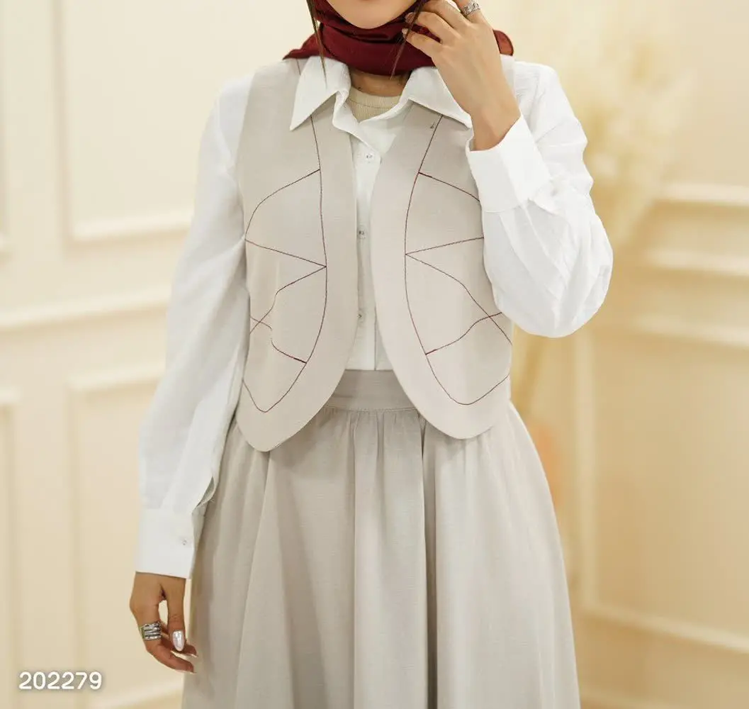 🔺جلیقه و دامن مدل فرانک 
