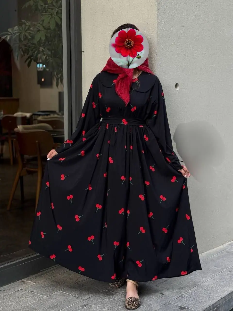 👚نام: پیراهن چیندار گیلاس