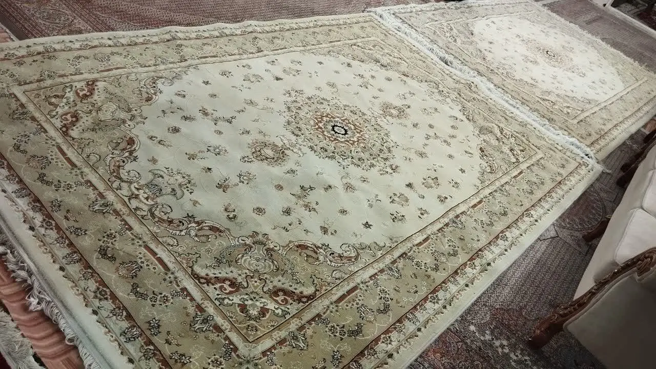 ی جفت فرش ۶ متری سالم تمیز فقط شستن میخواد ۵۰۰شانه
