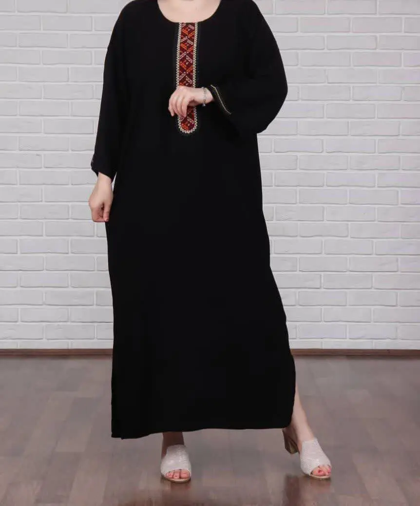 پیراهن کفتان یقه سنتی (تعداد بالا) 
