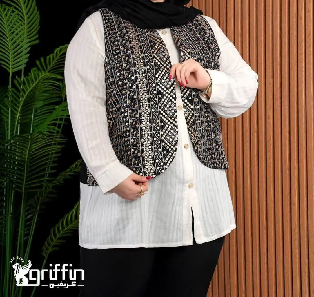 👗نام مدل: ست شومیز و ژیله پولک دوزی
