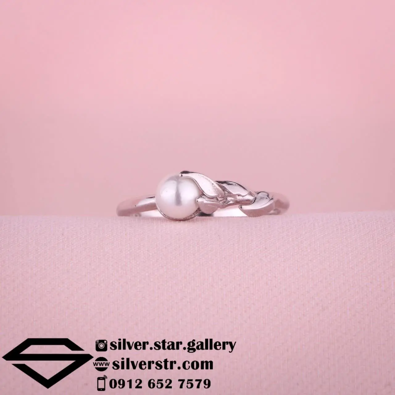 🦪 انگشتر #زنانه مروارید کد ۶۲۴
