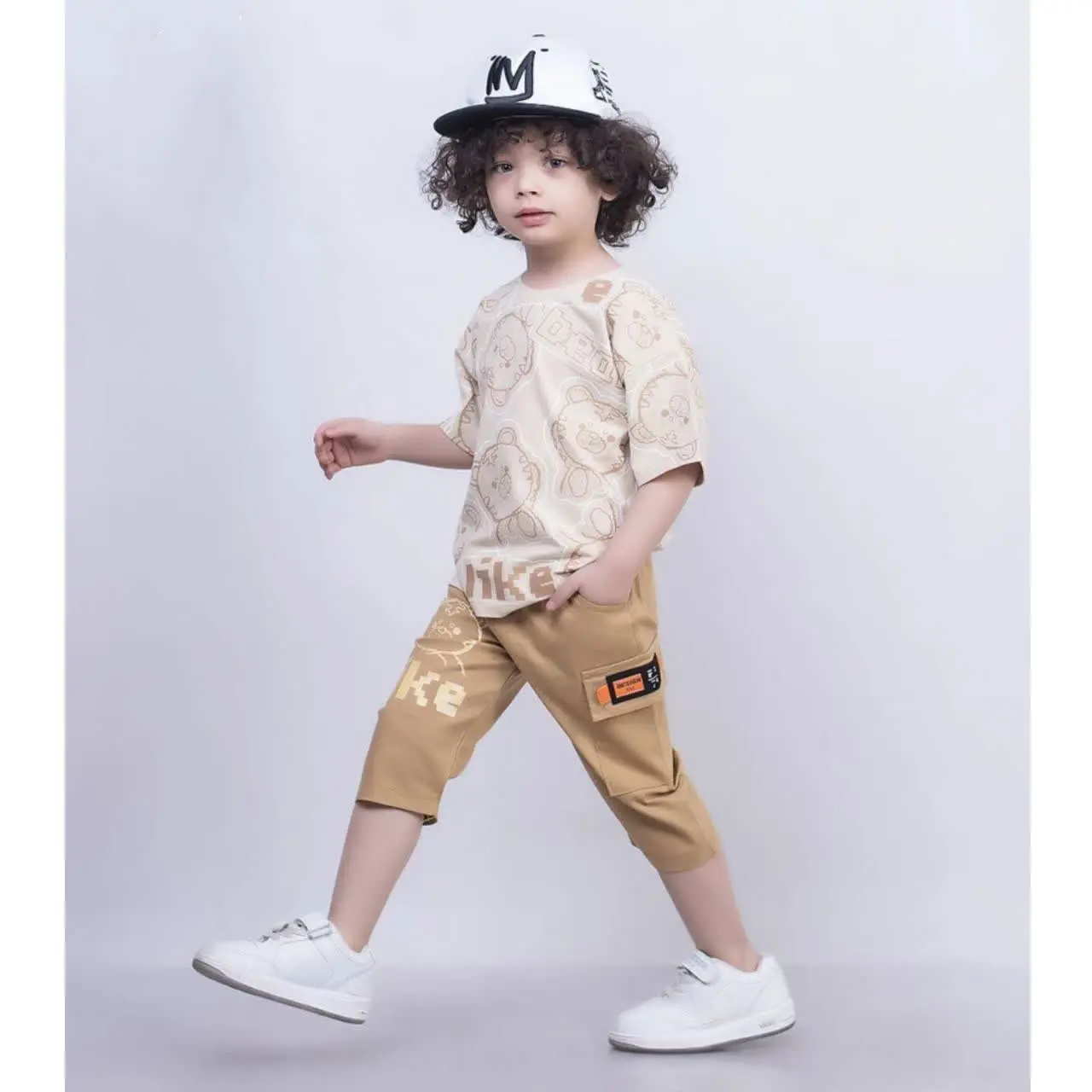 ✨🐻 ست تیشرت  شلوارک طرح Lik...