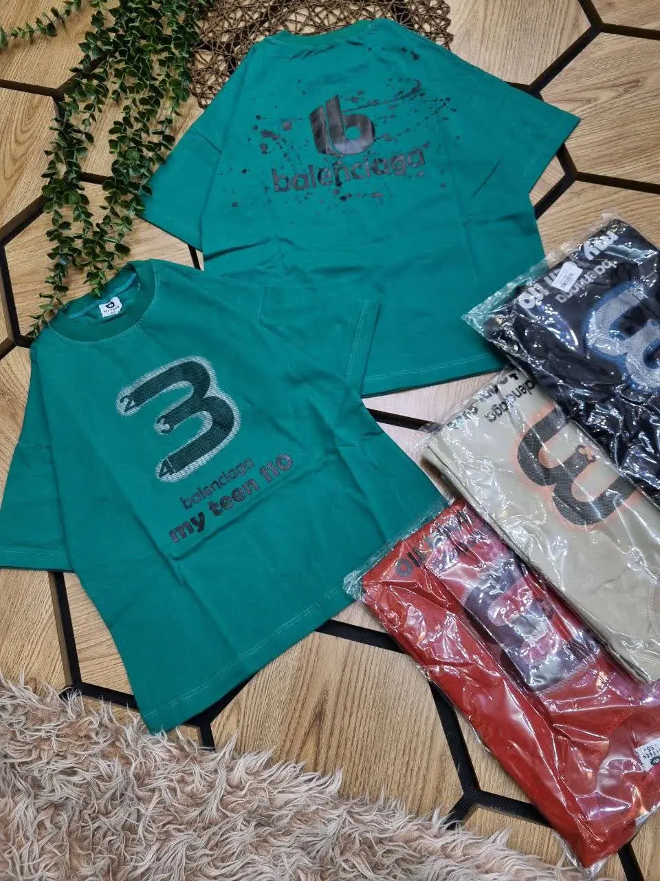 🏴تیشرت لانگ پشت و رو چاپی پ...