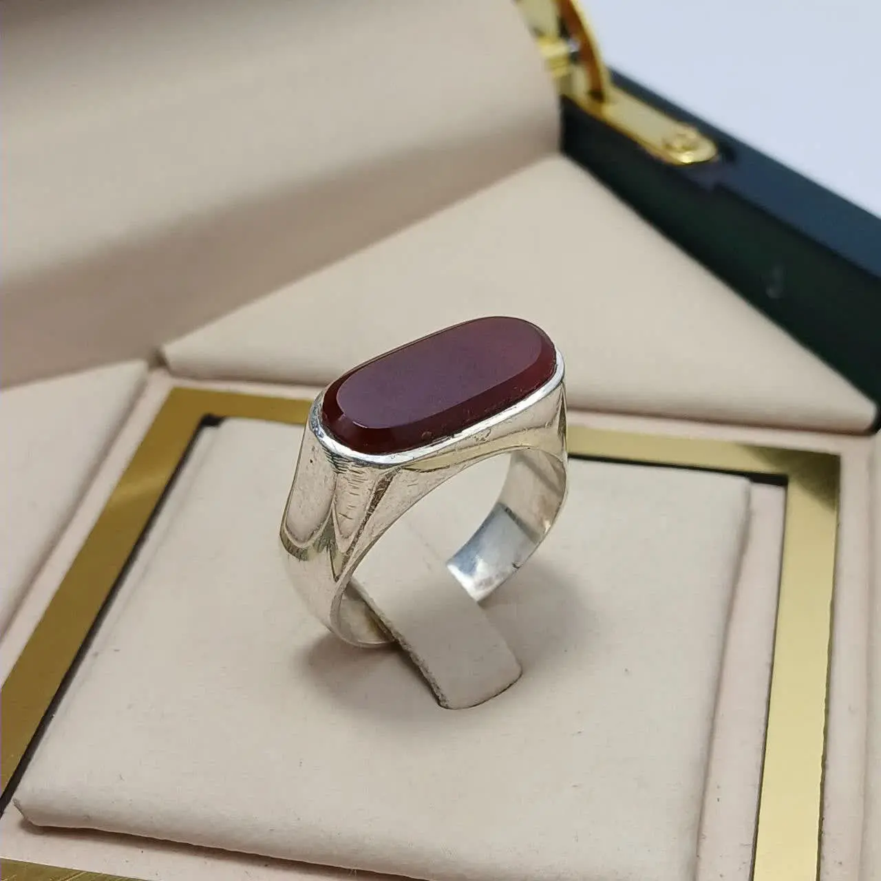 💎انگشتر عقیق جگری اصلی