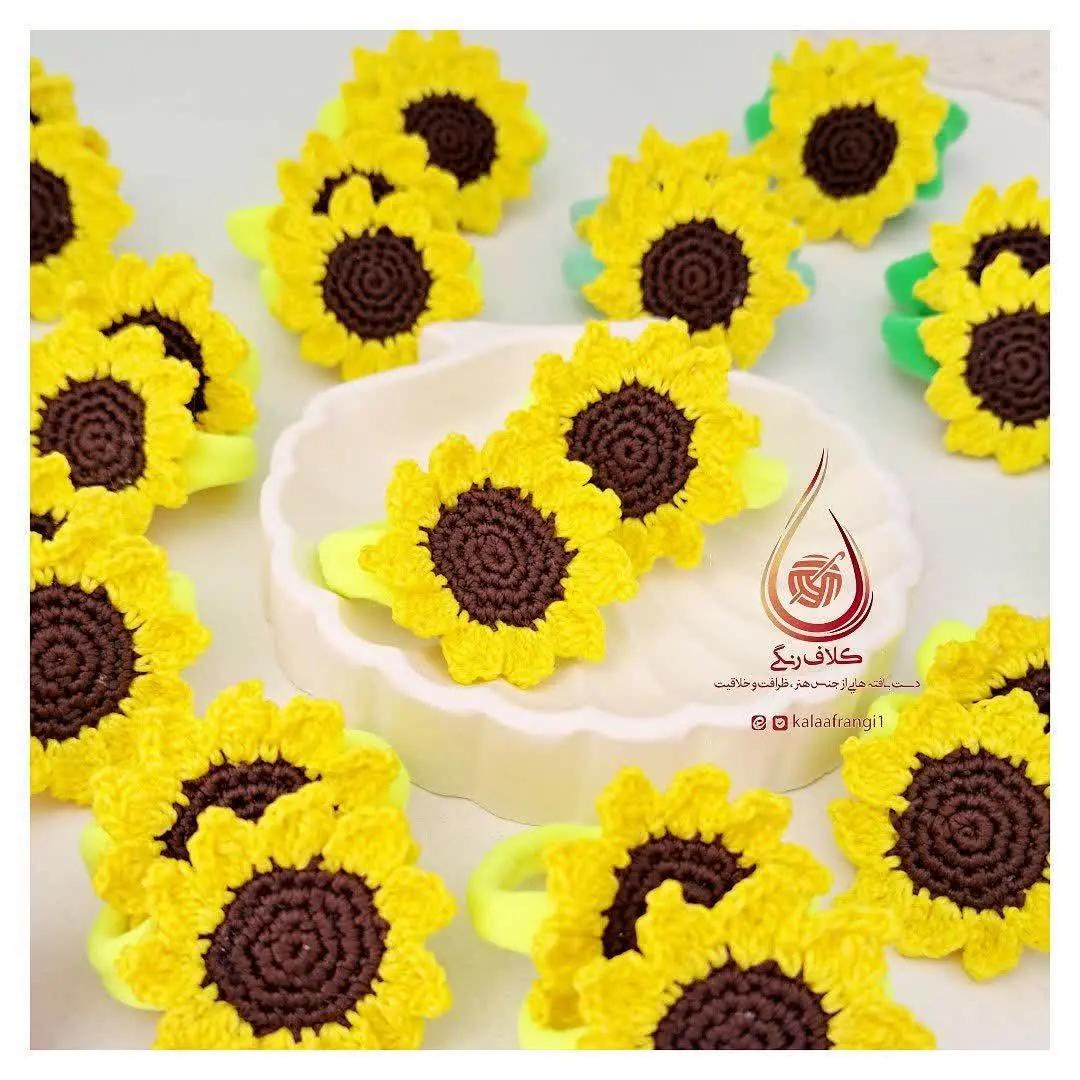 کش مو گل آفتابگردان🌻