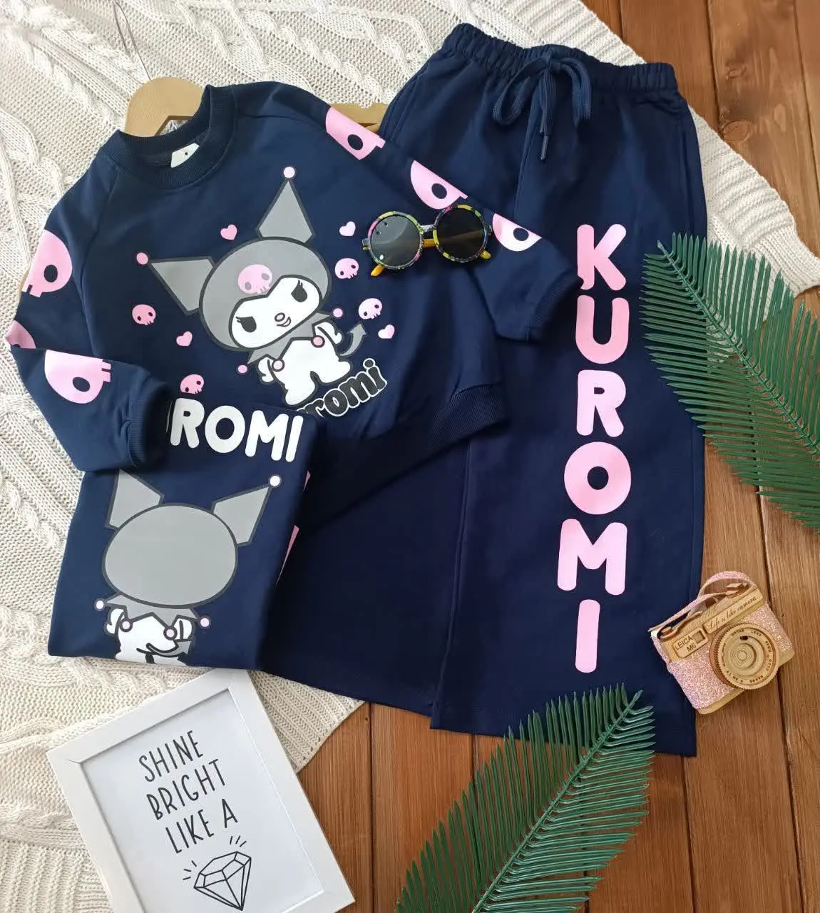 تیشرت شلوار بگ کرومی 
