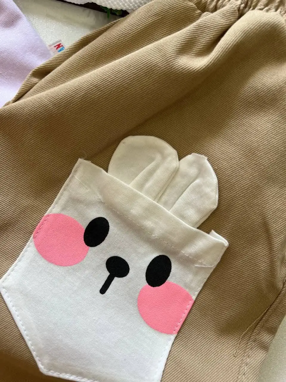 🌸تیشرت شلوارک خترانه طرح خرگوش🌸
