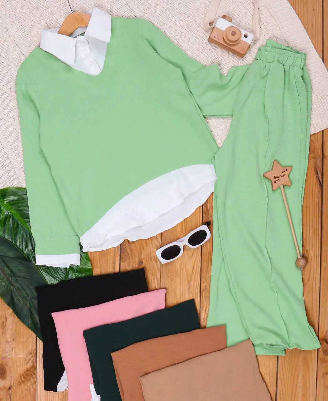 🎄تونیک شلوار ابروبادی دو یق...