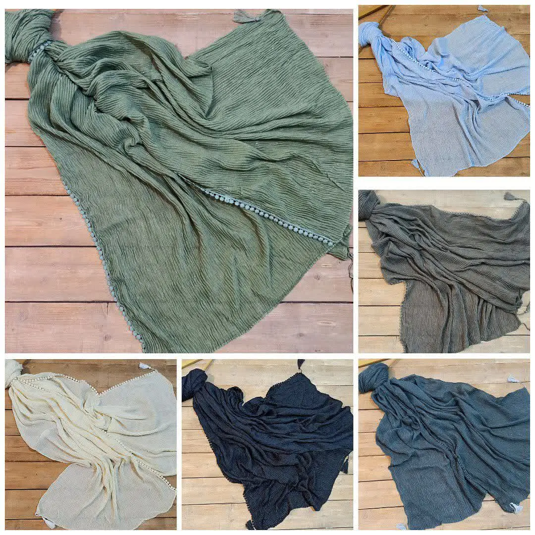 🐝شال پلیسه اکلیلی دورعدسی