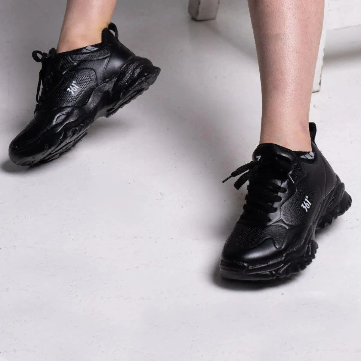 🏆کفش ورزشی دخترانه۳۶۱ مشکی مدل BELLA
