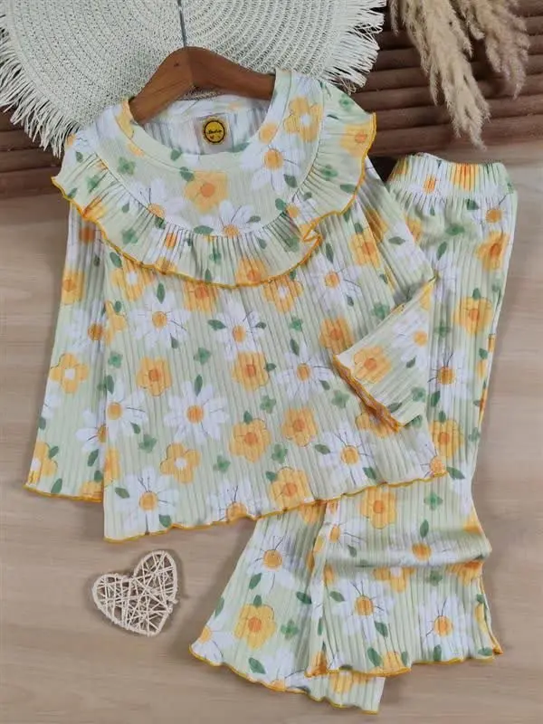 ☘ بلوز شلوار چین دار فانتزی ☘