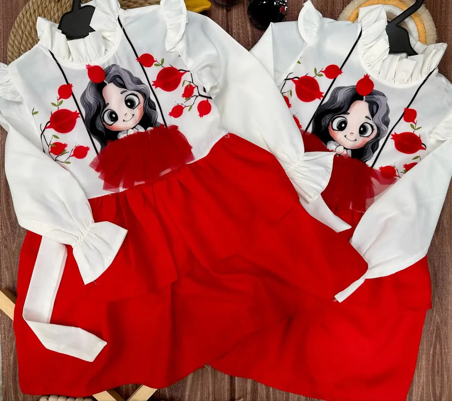 👫سارافون یلدایی دخترانه بوگاتی دخترک و انار✅
