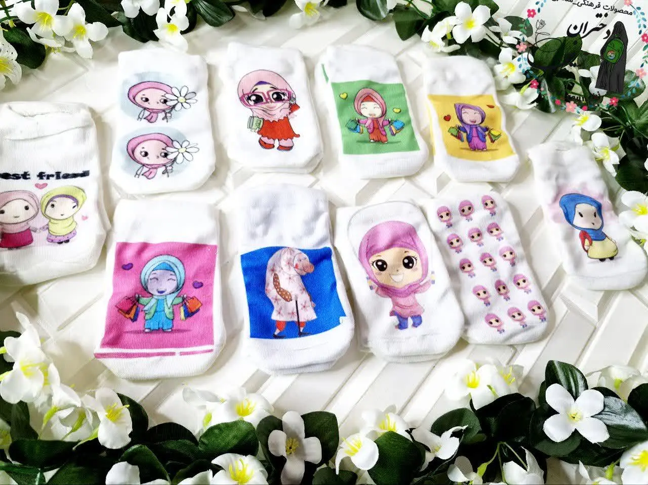 #جوراب با طرح حجاب😍
