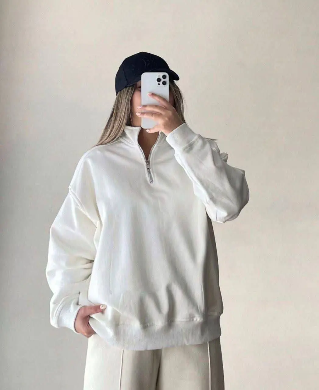 🦋نام محصول: سویشرت نیم زیپ 
