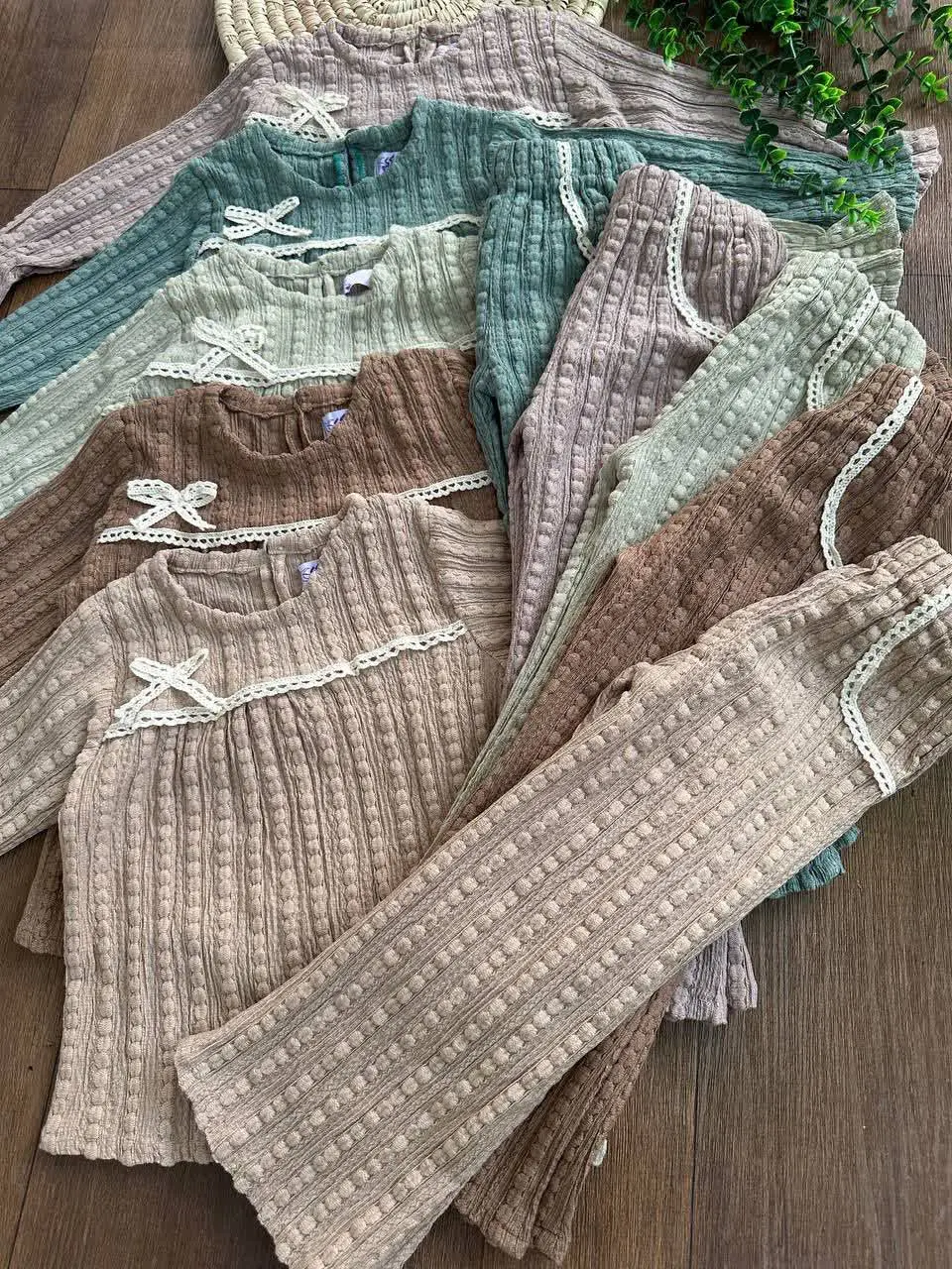 🌸ست شومیز شلوار دخترانه یاس🌸