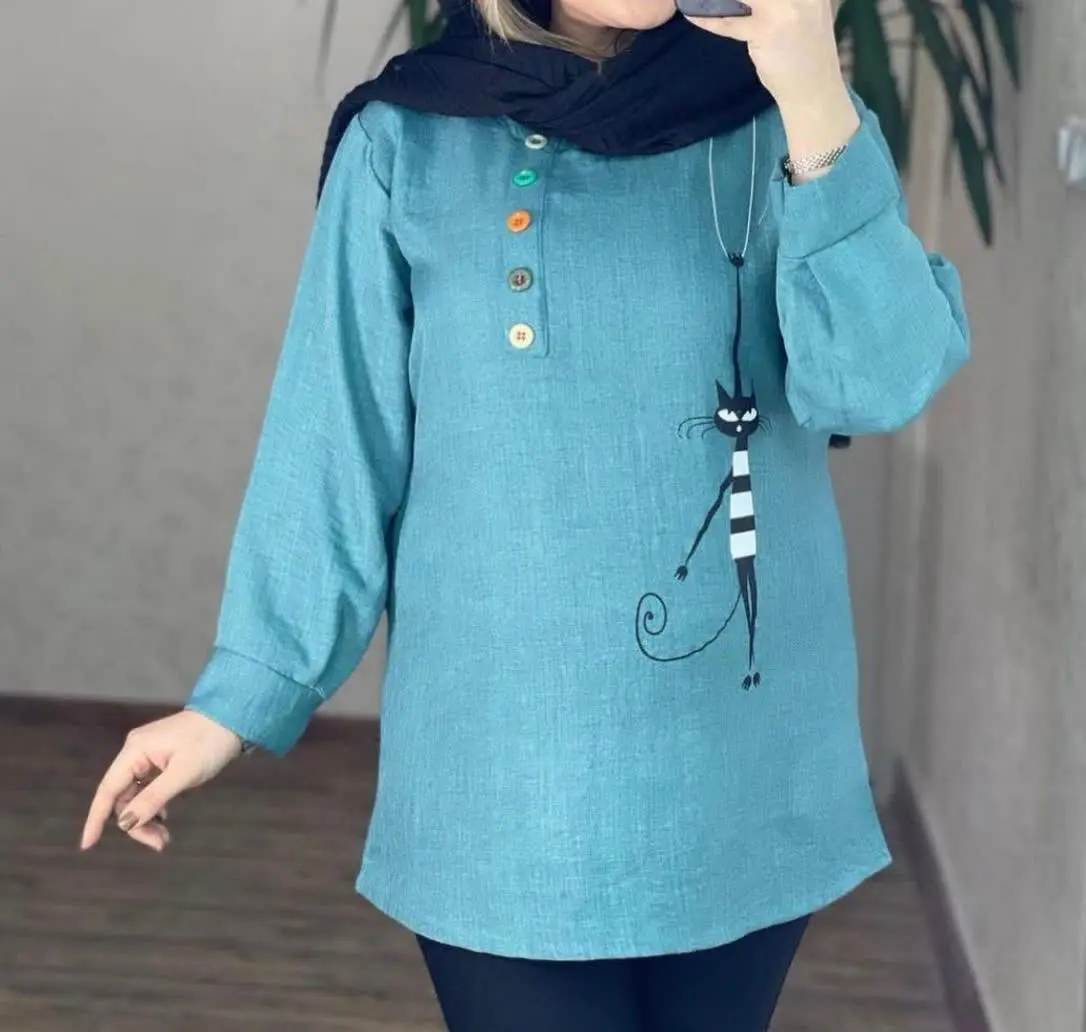 نام: تونیک طرح گربه
