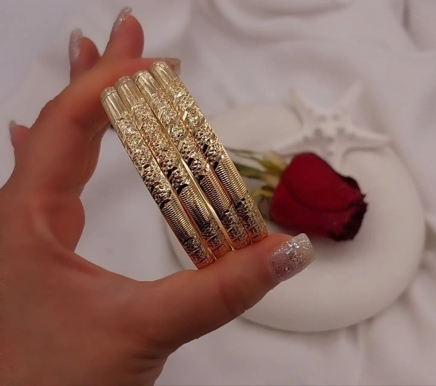 #النگو ۶میل طرح طلا جدید😍
