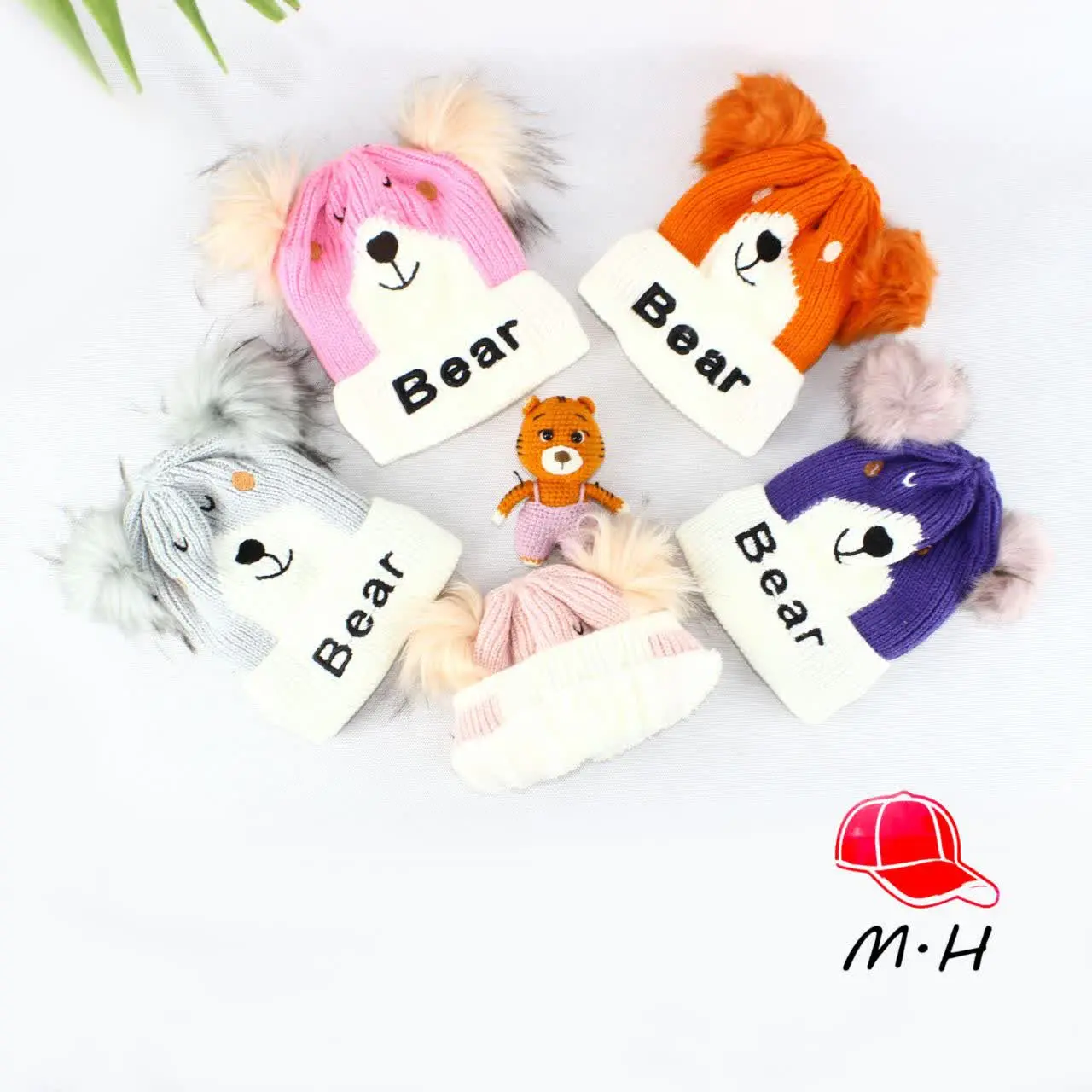 کلاه تک خرسی ۲پوم داخل خز ✅️