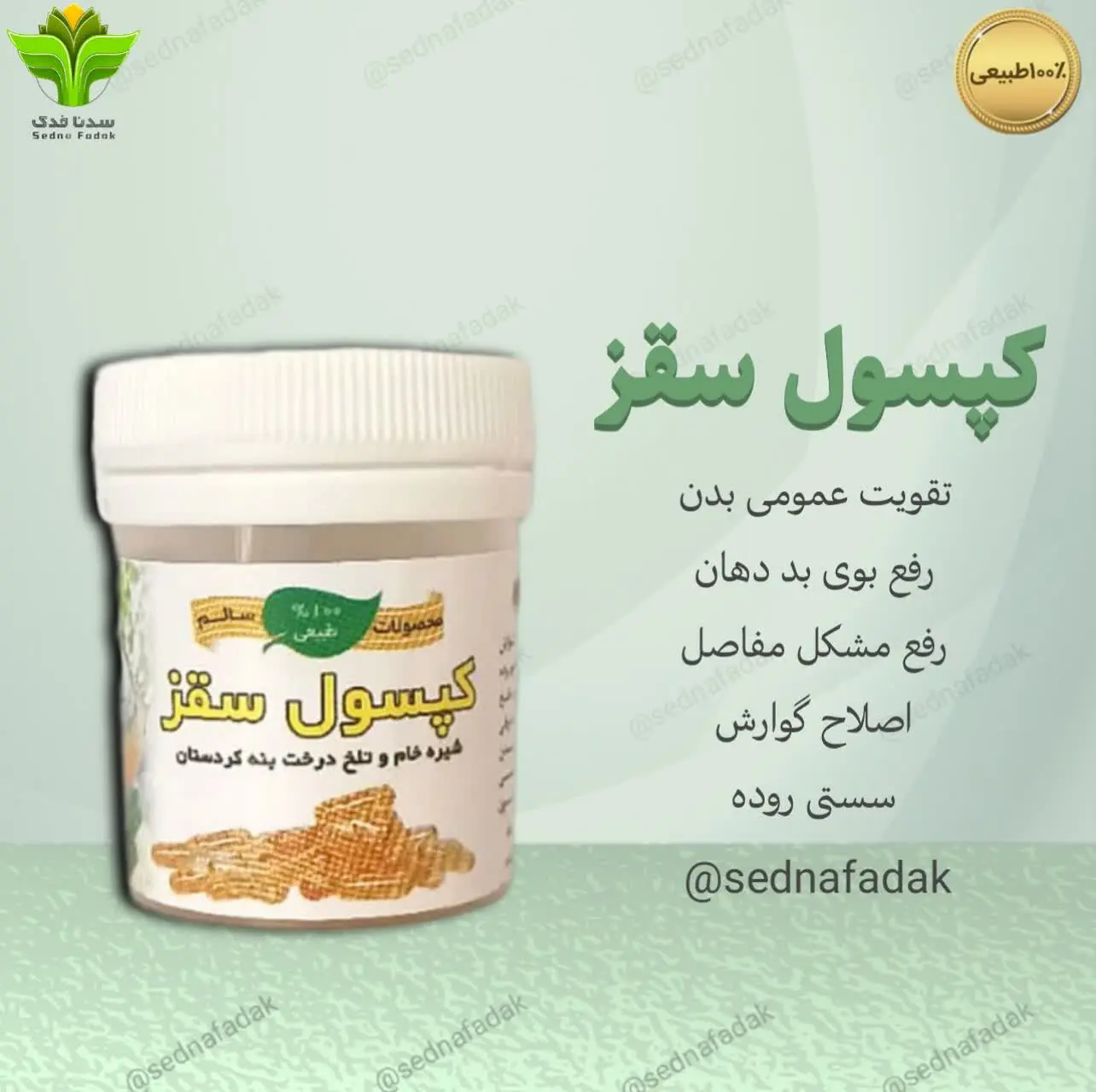 ⭐️ کپسول سقز
