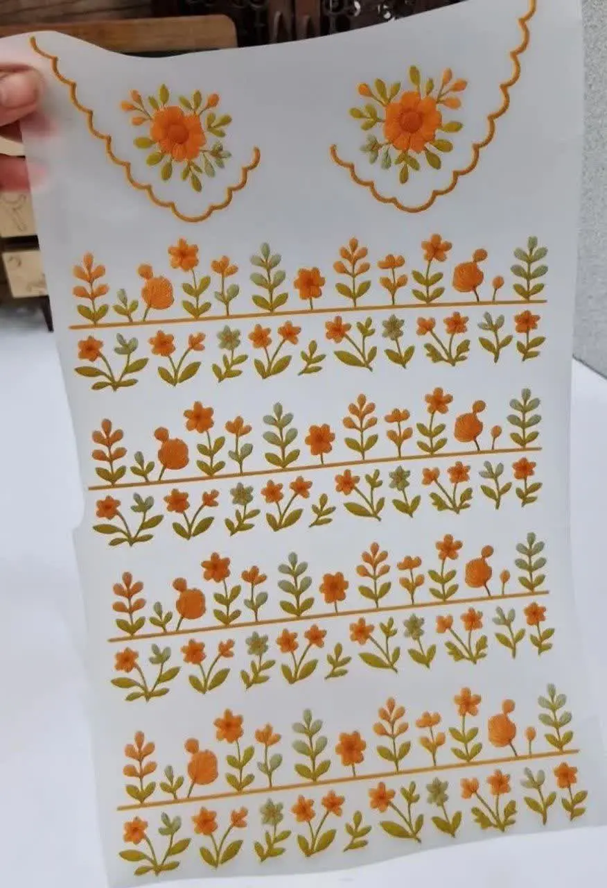 گل حاشیه و یقه 😍💐