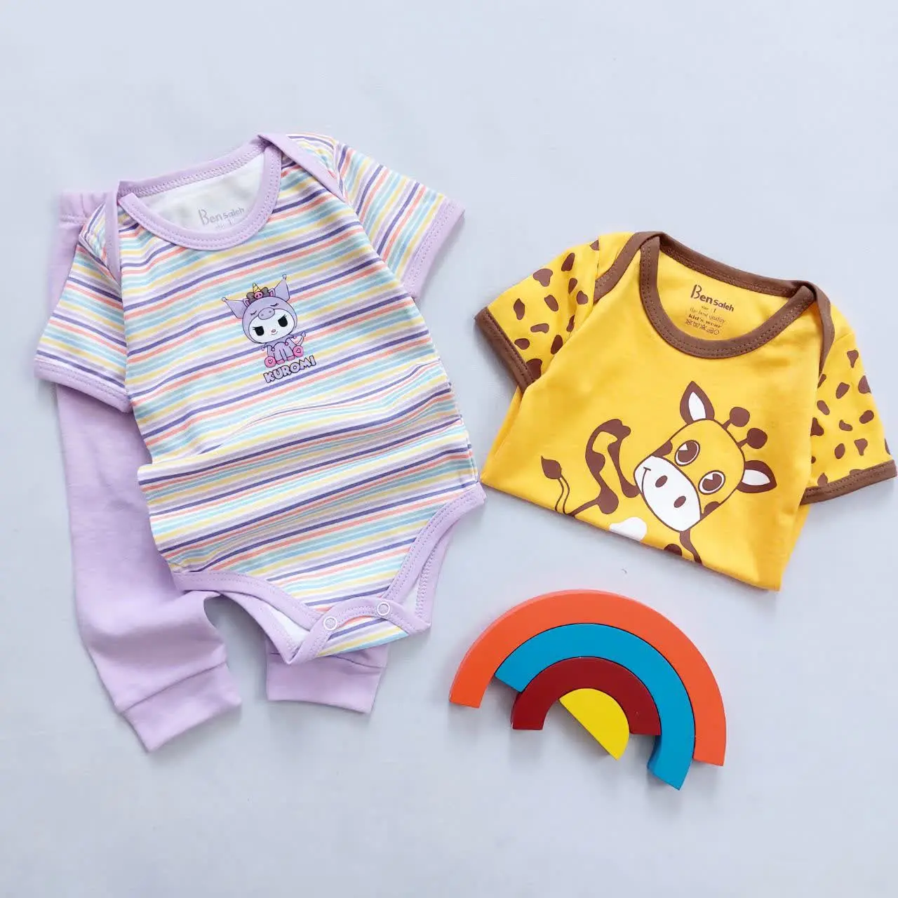 بادی شلوار آستین کوتاه چاپدار 😍
