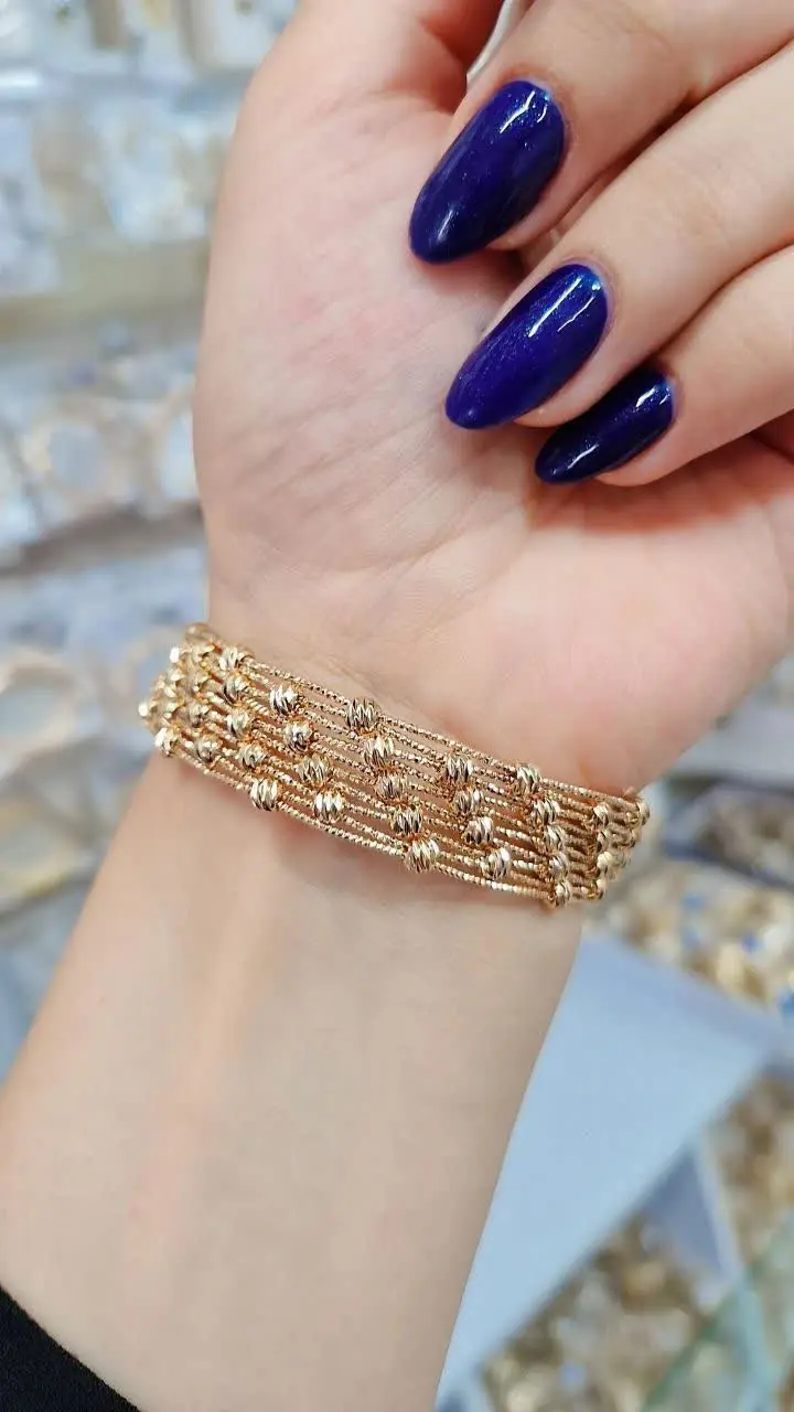 🔴 دستبند کاکوله طرح طلا