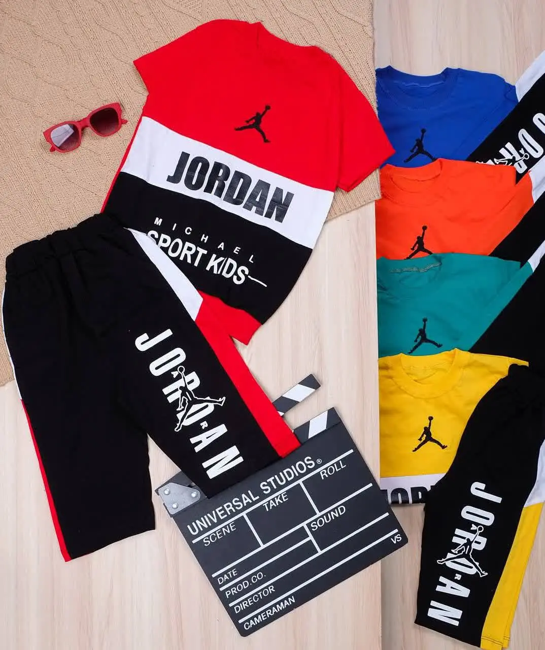 👫تیشرت و شلوارک چاپ JORDAN👫

