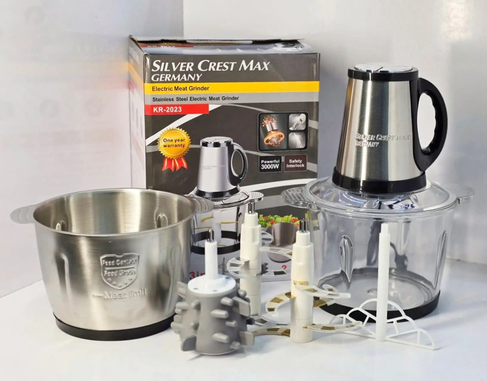 #خردکن و غذاساز ۲قلو Silver Crest 
