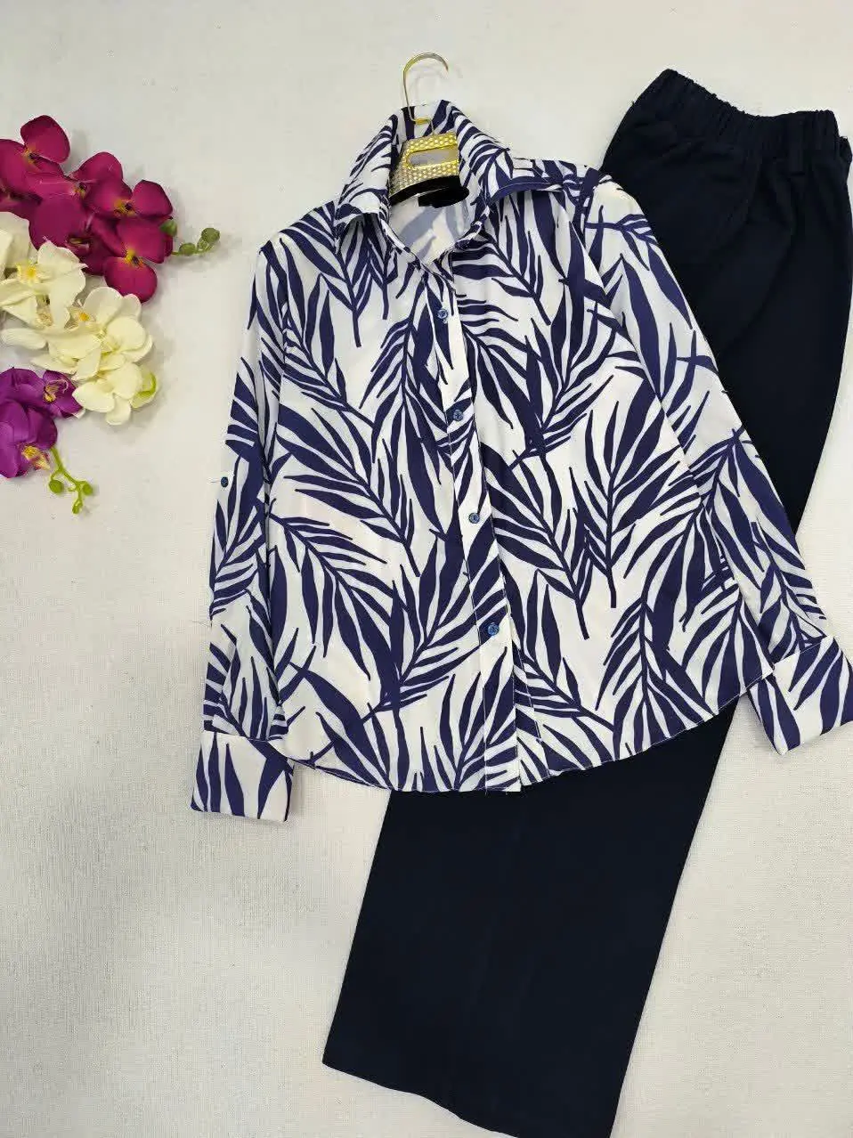 🌷نام: ست شومیز شلوار هاوایی
