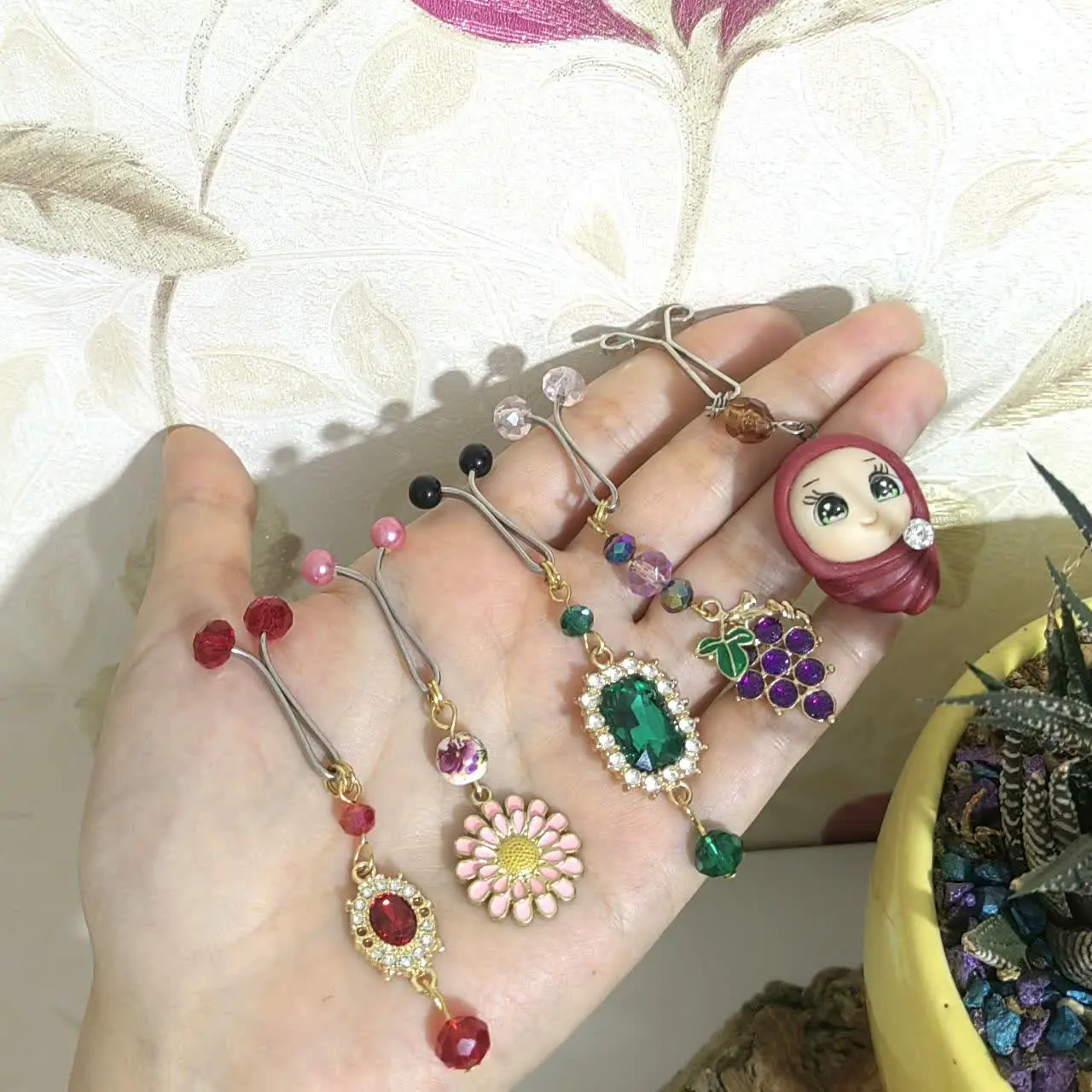 پک پنج عددی گیره روسری 
