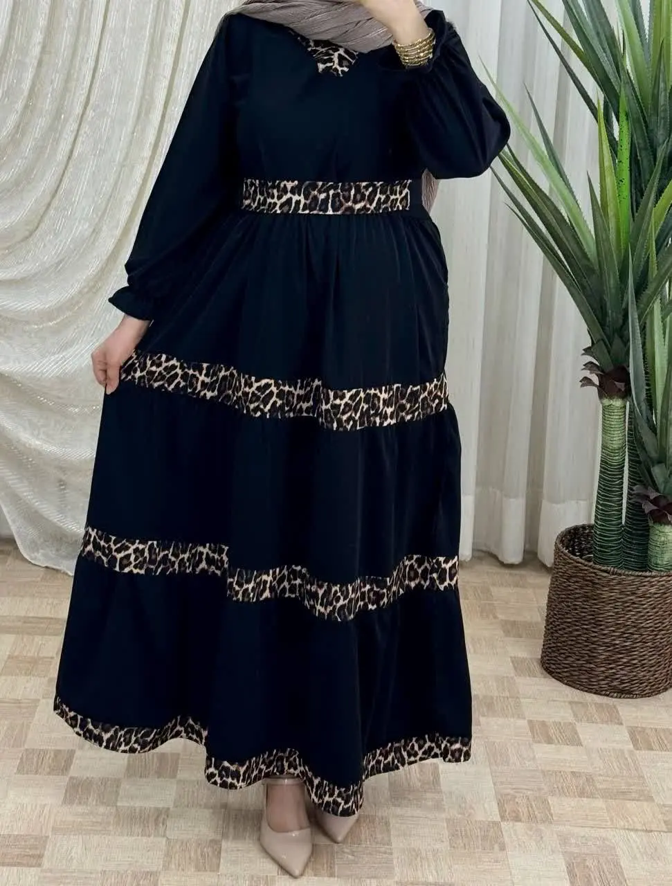 پیراهن عروسکی پلنگی