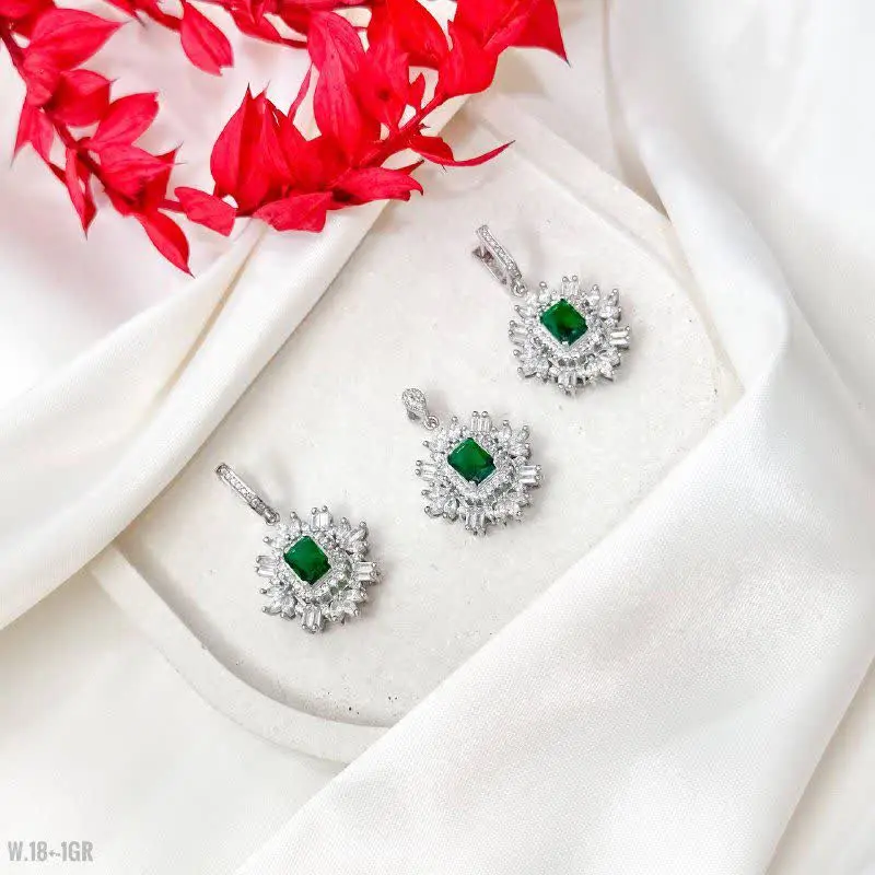 💎نیم ست نقره#زنانه مدل جواهری
