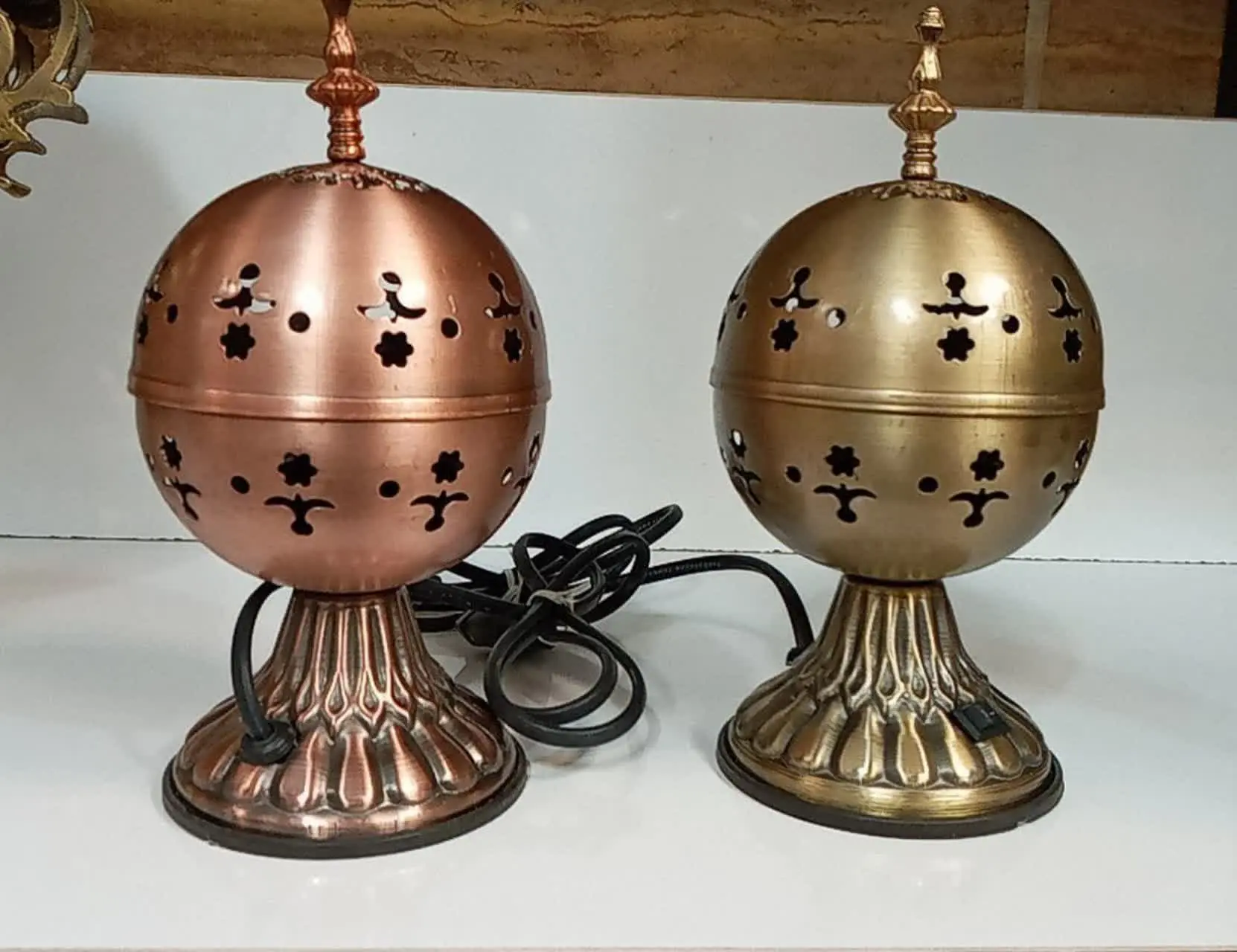 اسپند دود کن مروارید رنگ آنتیک ومسی 
