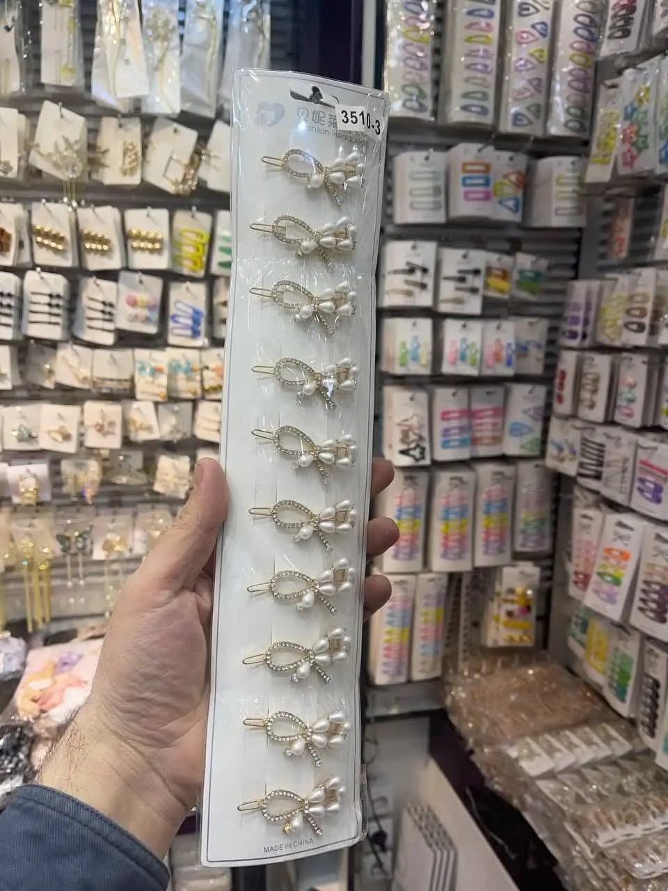 🍀سنجاق‌های کار شده مرواریدی
