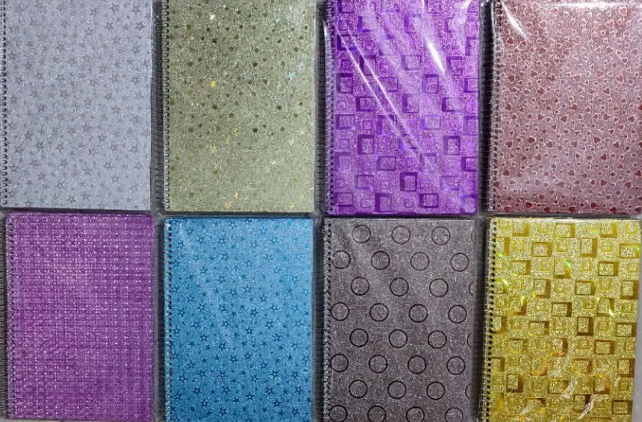 دفتر ۱۰۰ برگ جلد سخت متالایز تک سیم با کاغذ ۷۰ گرم
