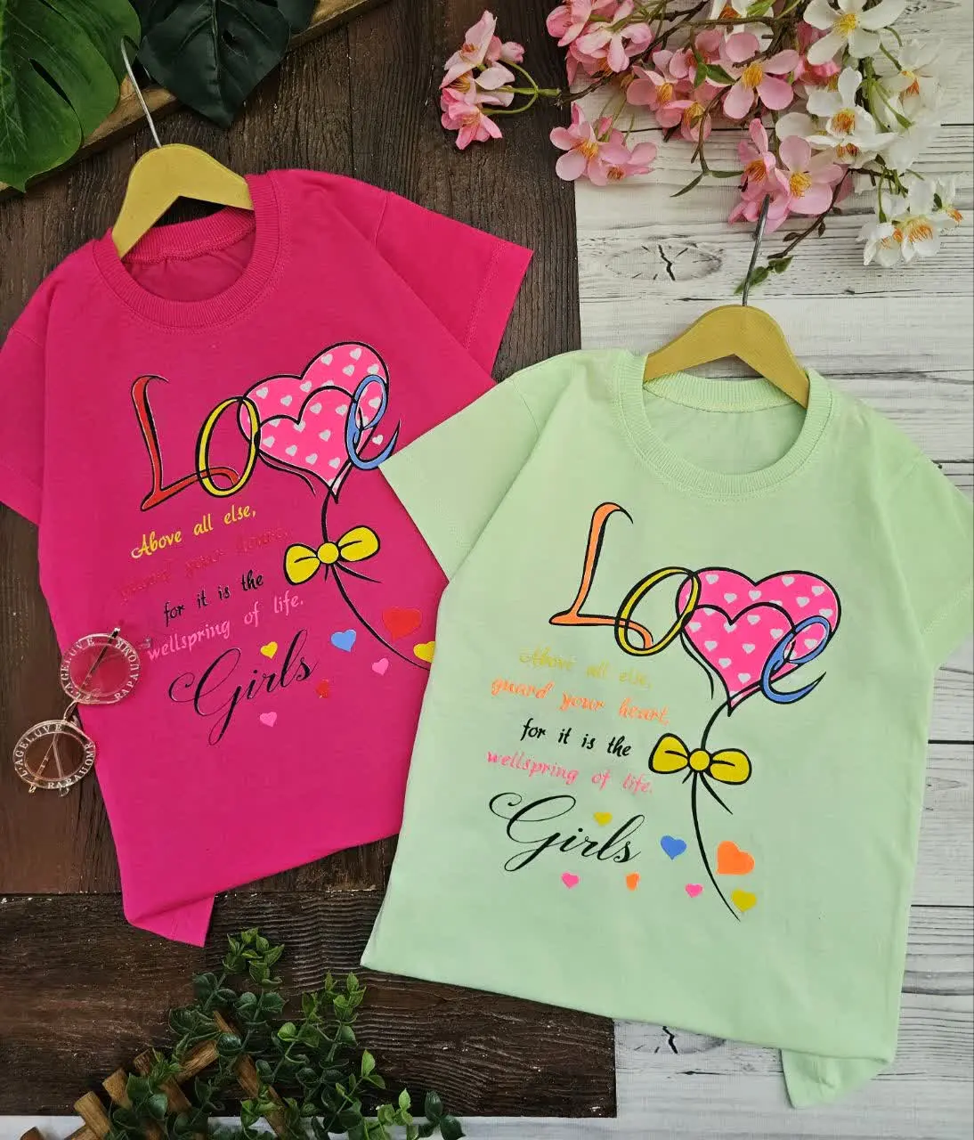 تیشرت تک دخترانه نیلیا
