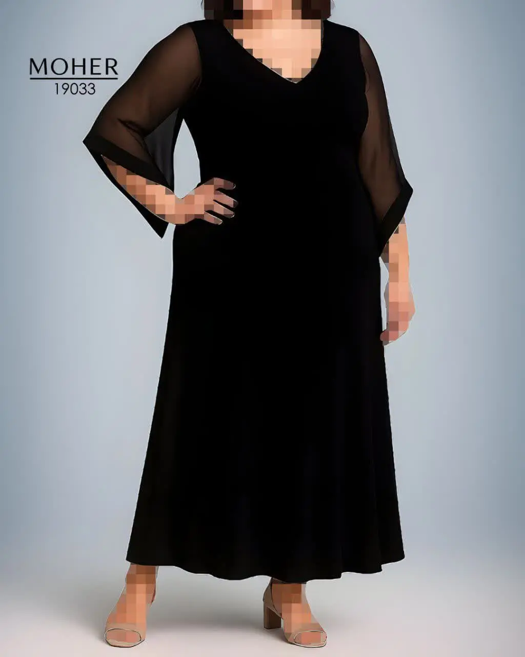 پیراهن مشکی یقه هفت