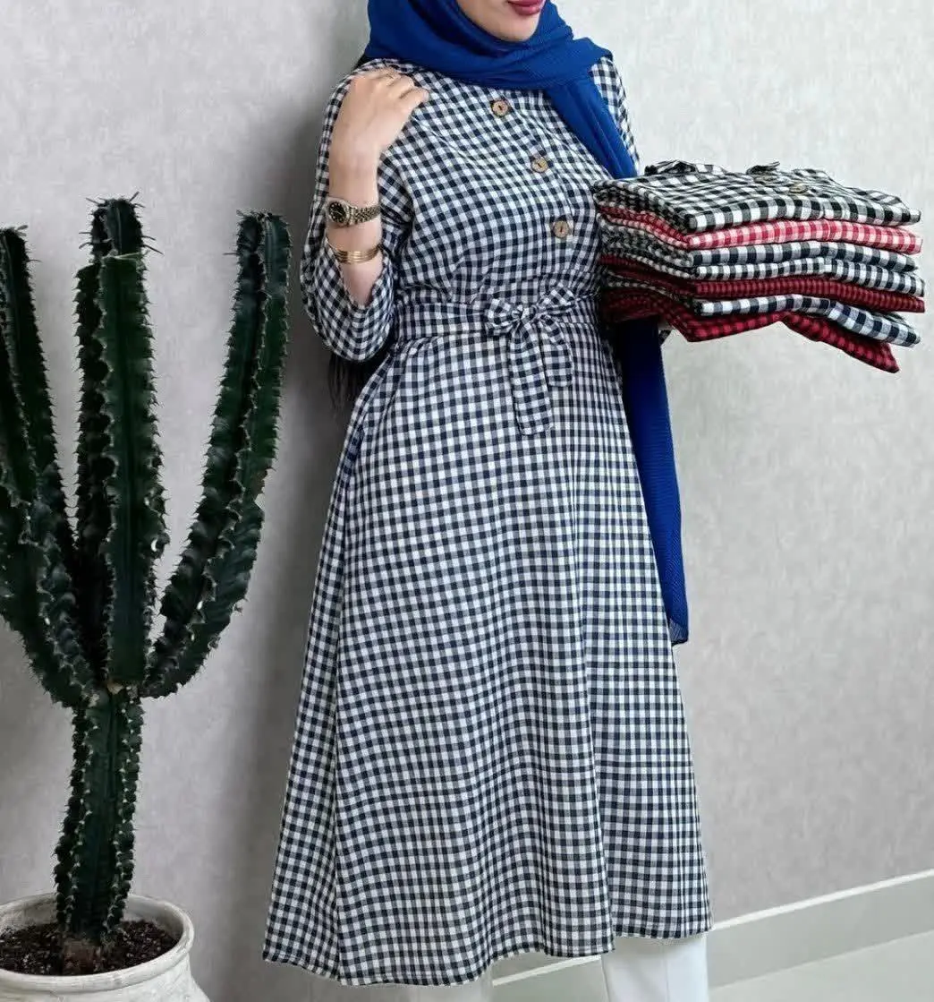 نام: پیراهن چهارخونه بلند
