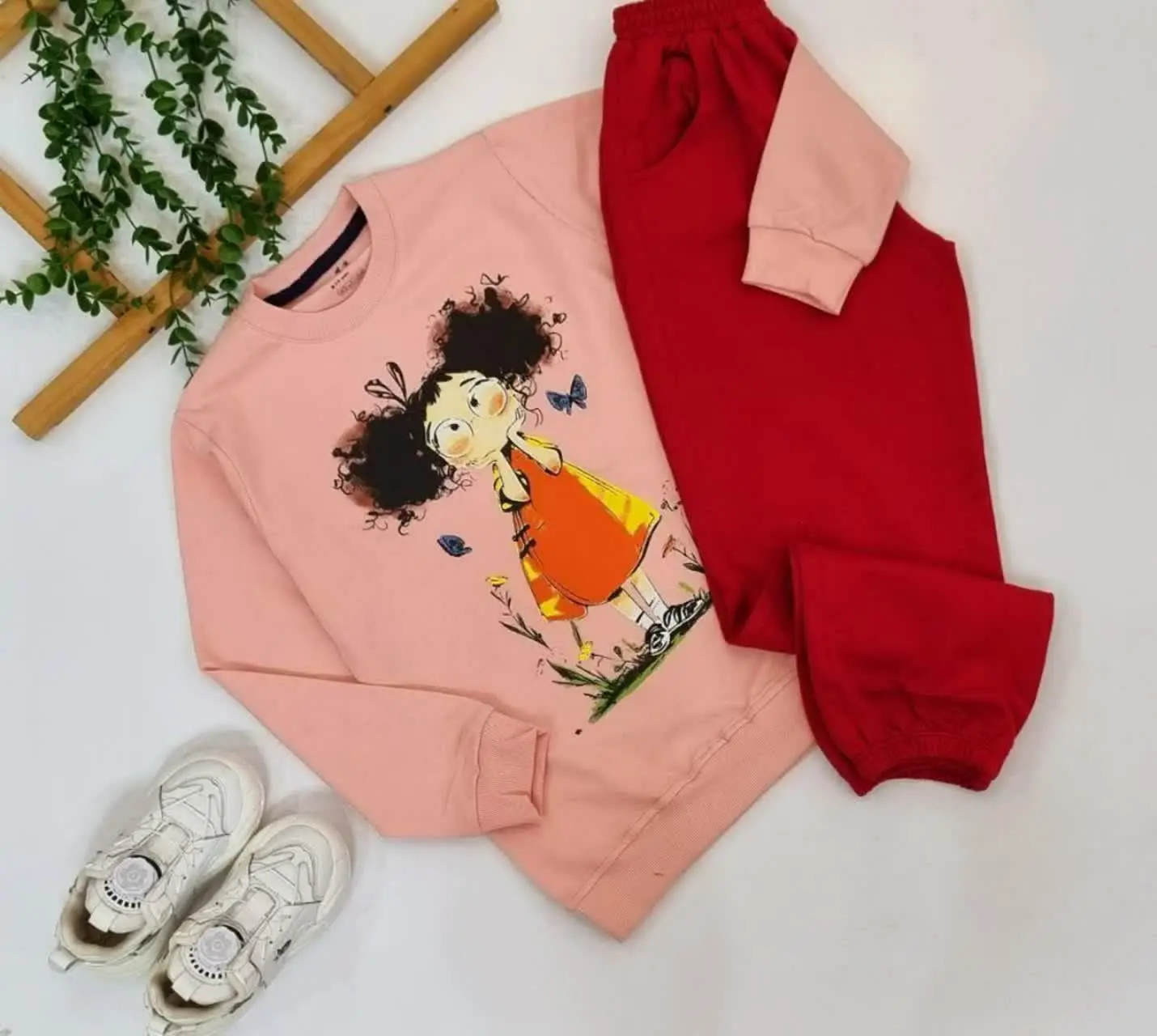 بلوز شلوار دخترانه طرح دختر...