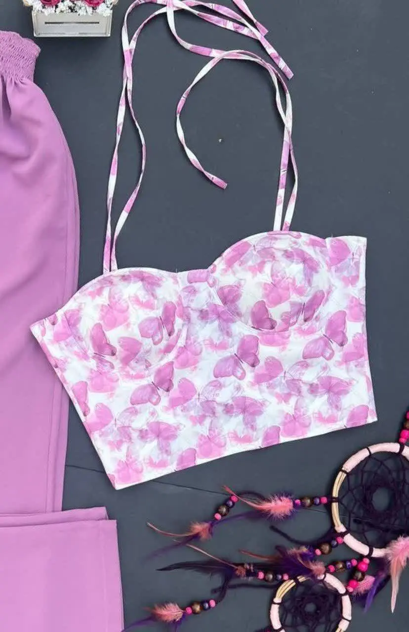 👚نام: ❤️کراپ تک پروانه‌ای❤️
