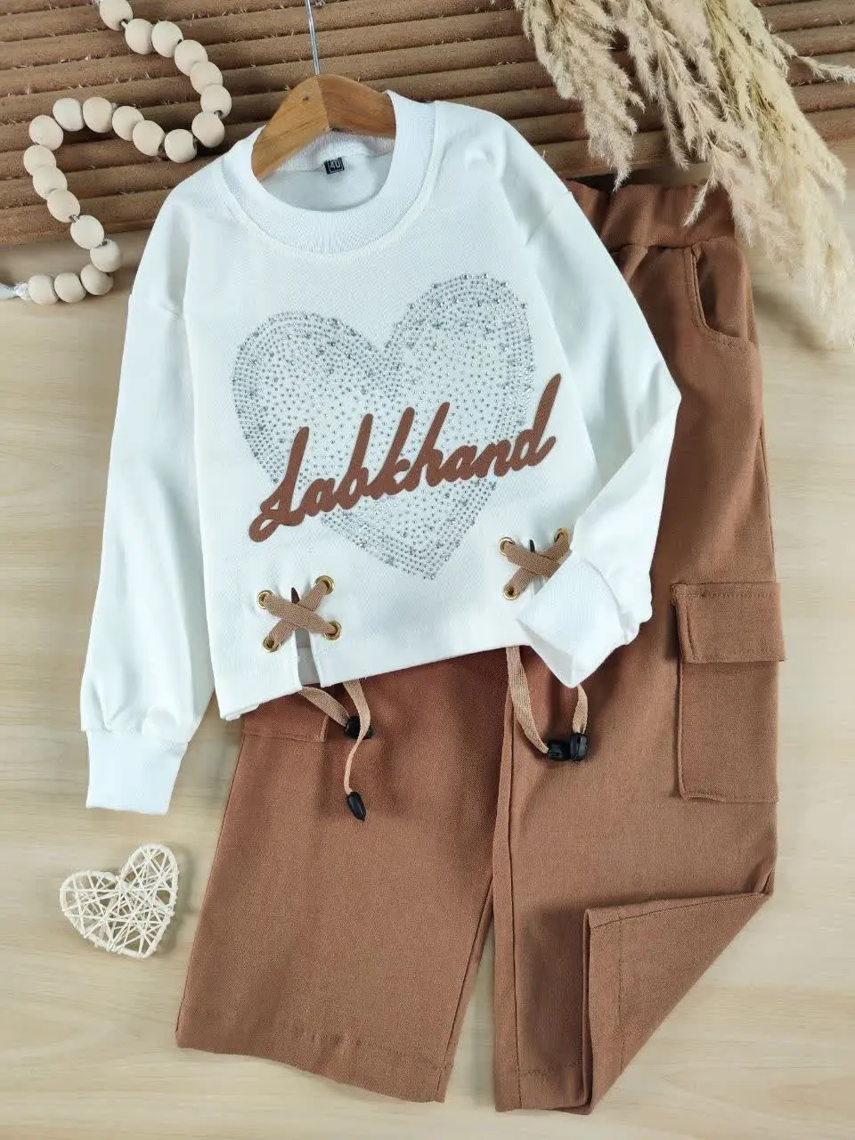 کراپ شلوار لبخند نگینی